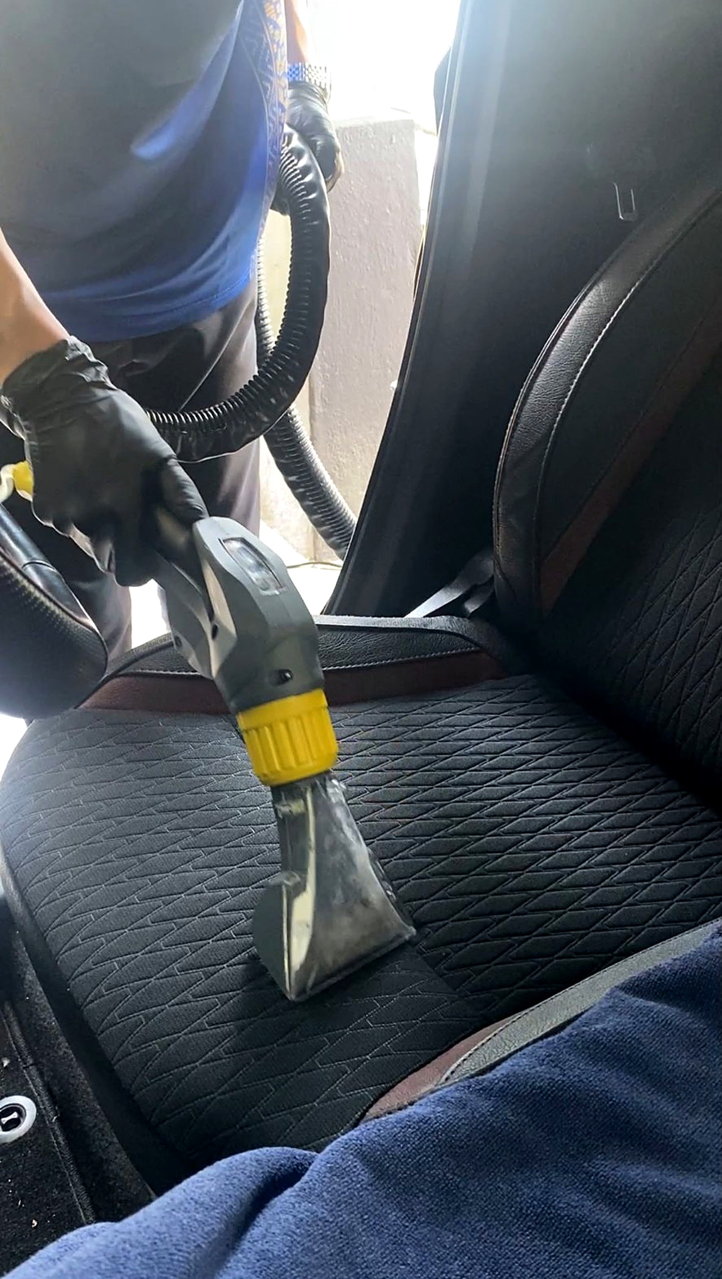 Representative car seat & interior cleaning imagery