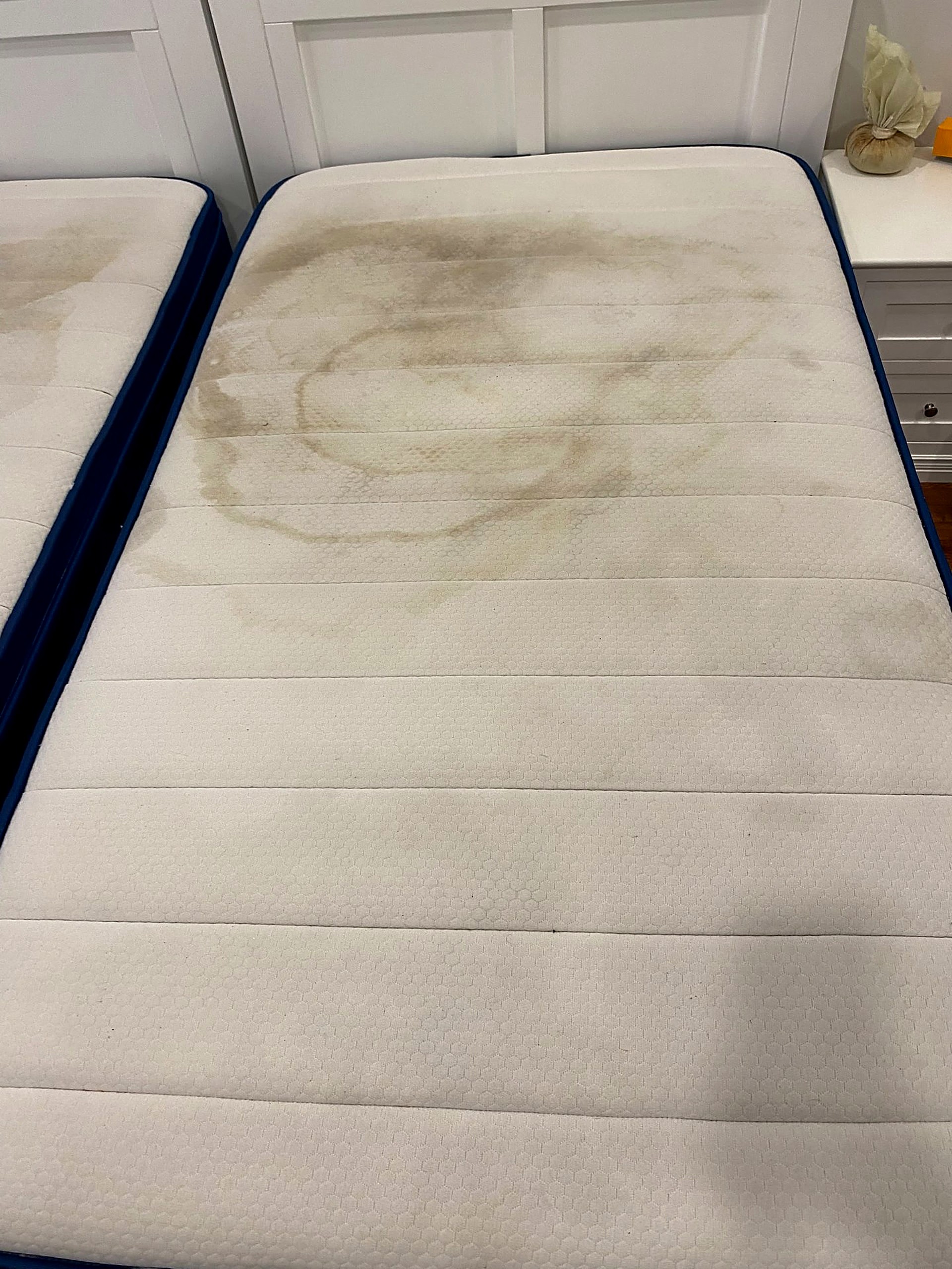 mattress — before cleaning