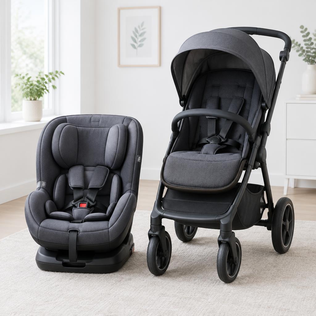 Representative baby car seat & stroller cleaning imagery